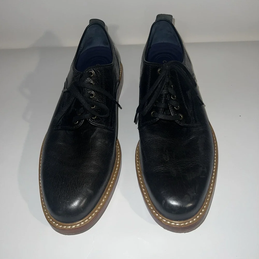 Cole Haan GrandOS Derby Black Men's Size 9.5 Classy Office Corporate Business
